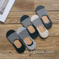 súper silicona invisible calcetines escotados de los hombres